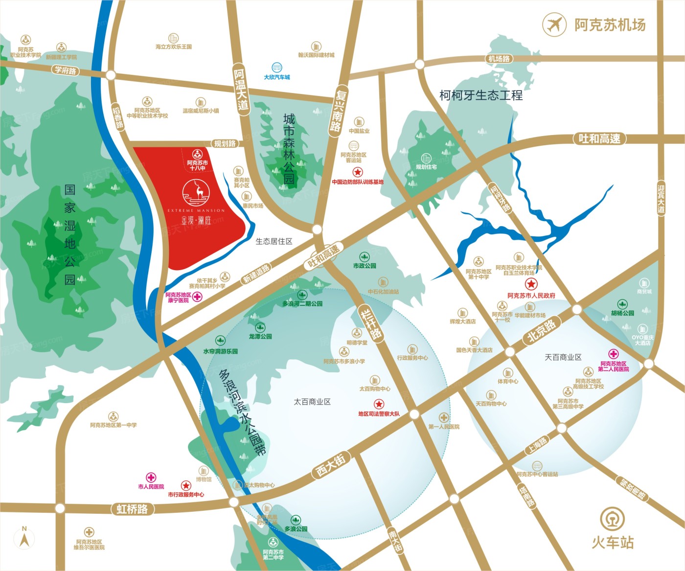 交通图:金溪·澜庭区位图