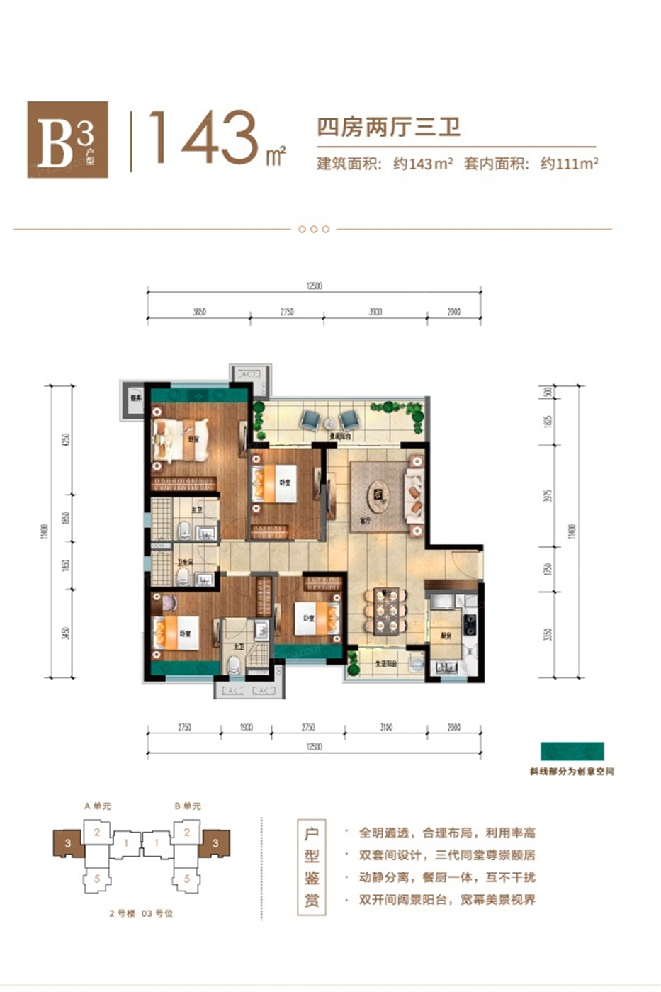 户型图:五期2#B3户型