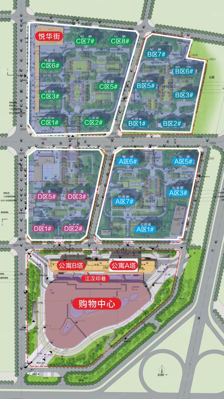 襄阳人气top5襄阳长投·正荣府 vs 襄阳吾悦广场