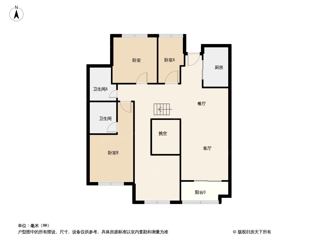 户型图:104偶数层户型