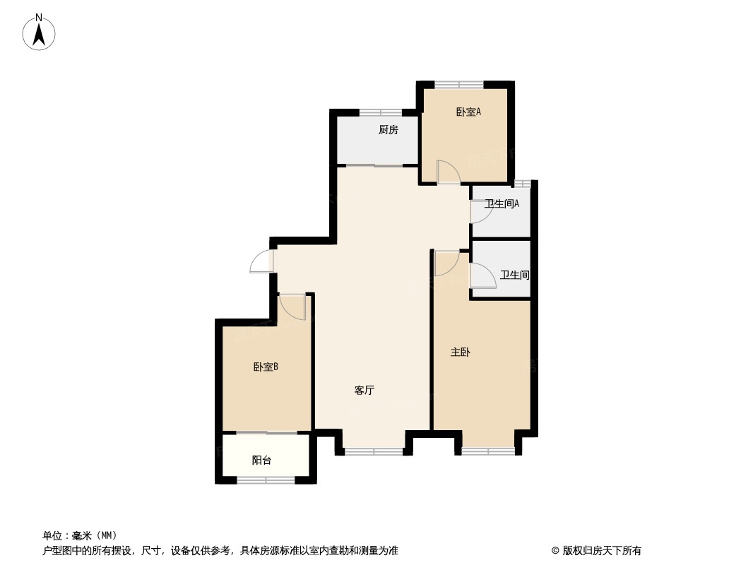 户型图:D户型