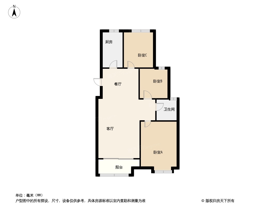 户型图:C2-1户型