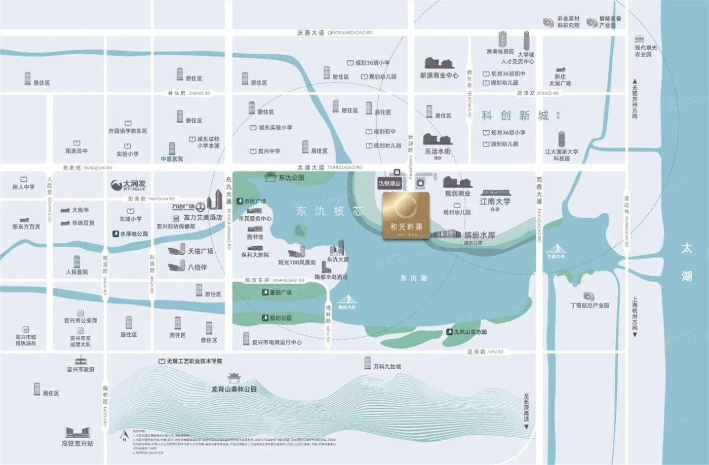 交通图:华晟新力·和光屿湖交通图