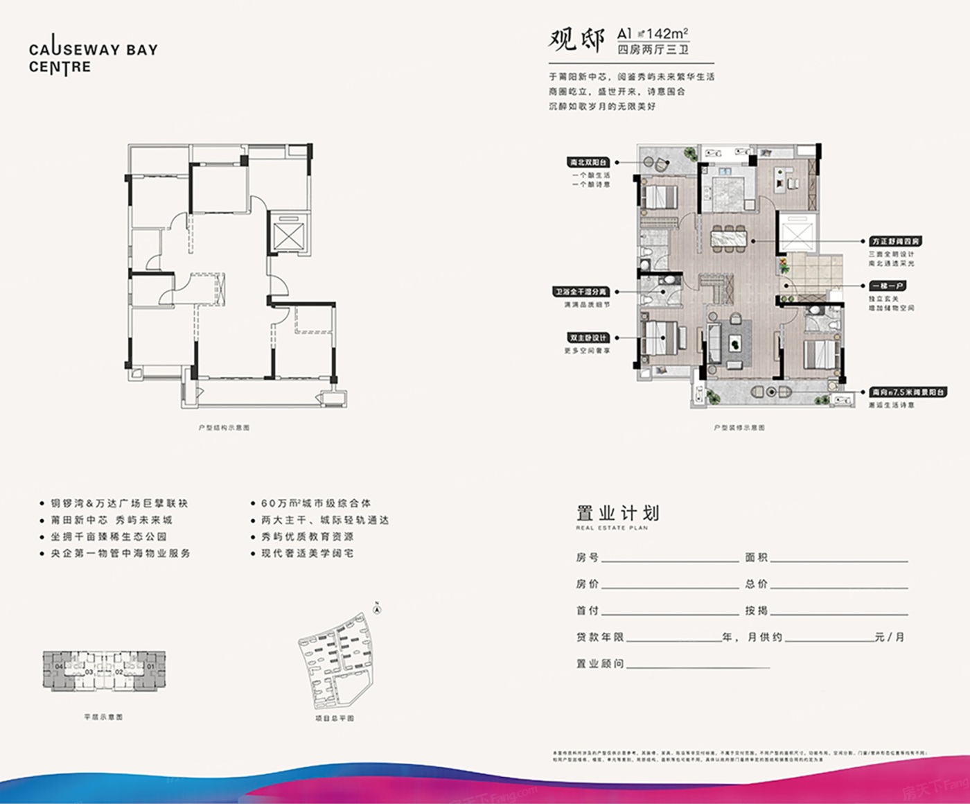 铜锣湾万达广场户型图