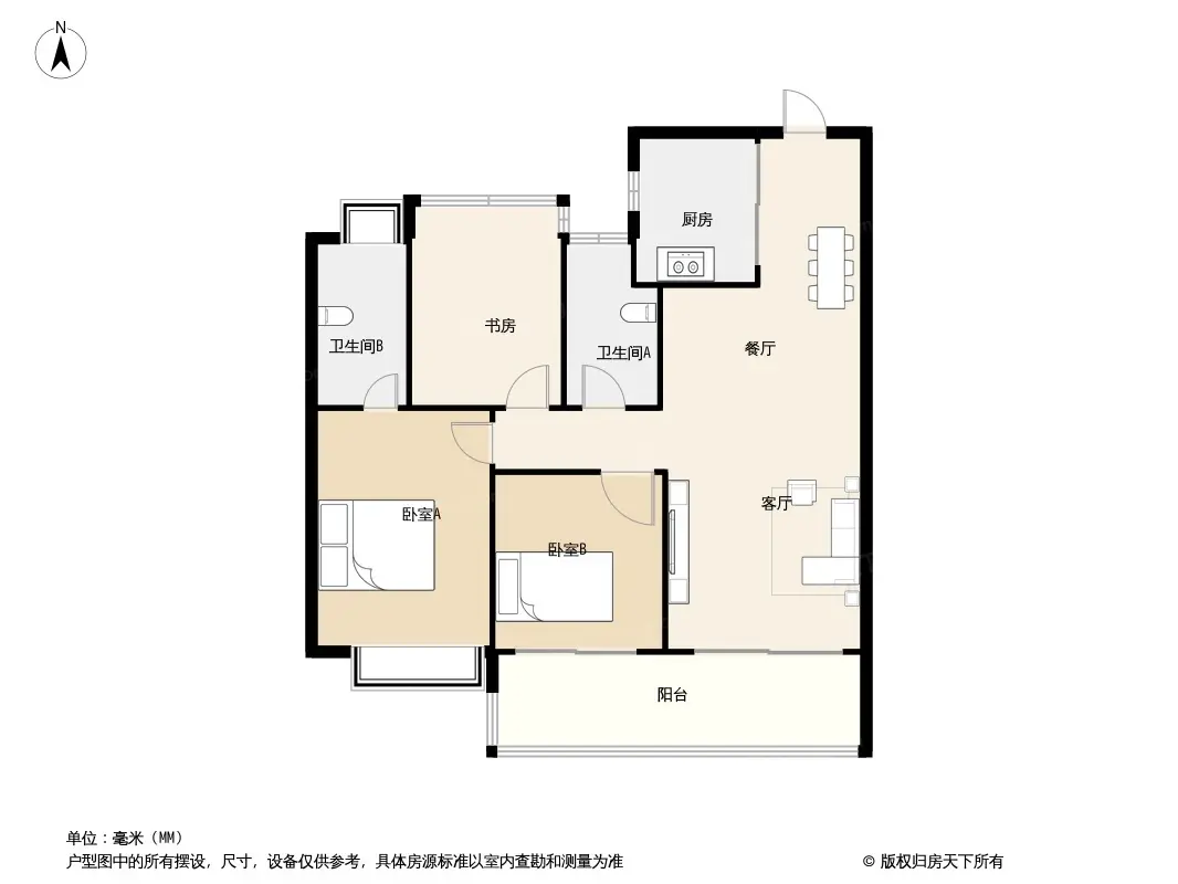 户型图:112㎡