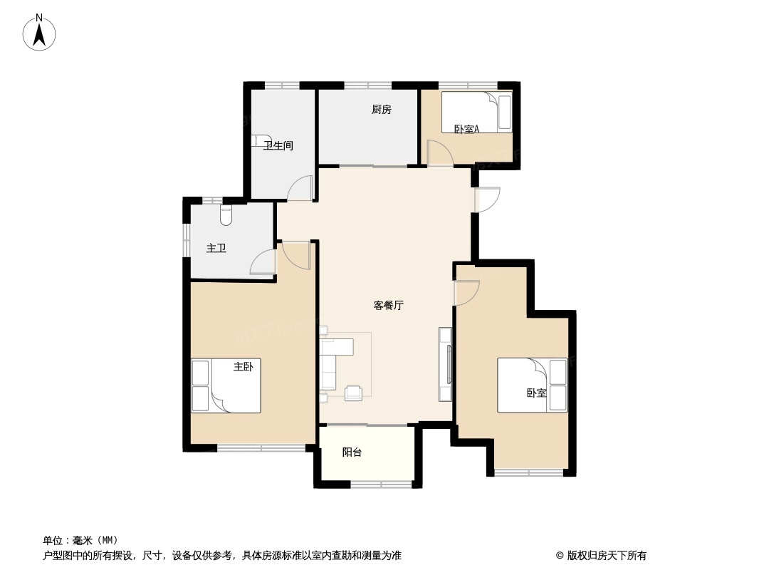 户型图:D户型