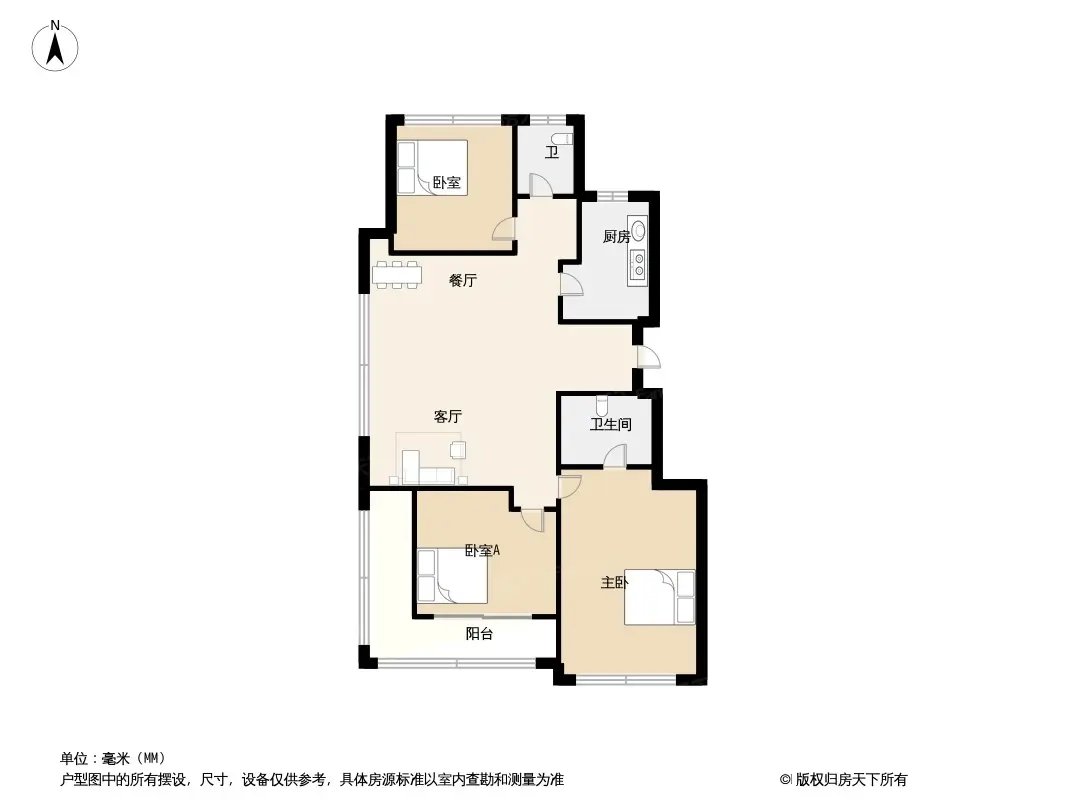 户型图:112㎡