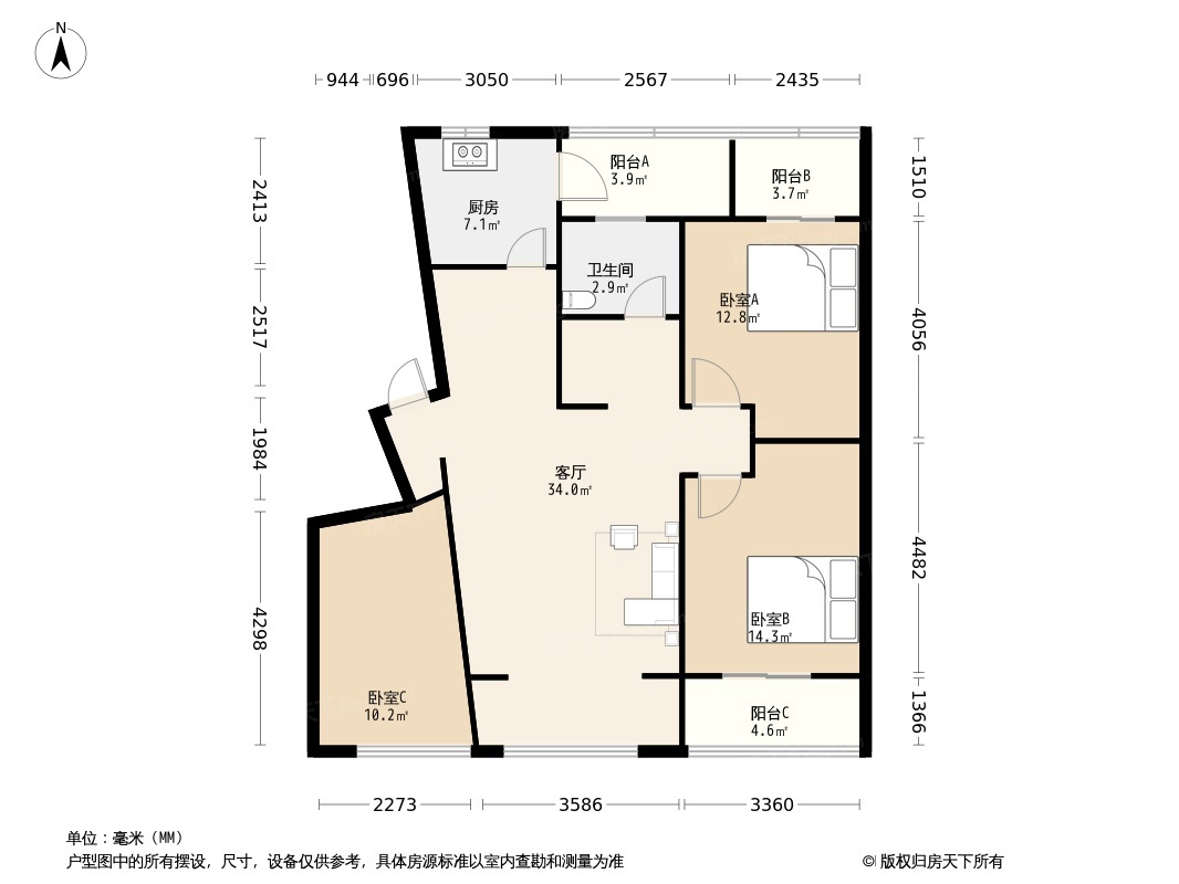 奉贤南桥奉浦苑主卧独卫精装*出租