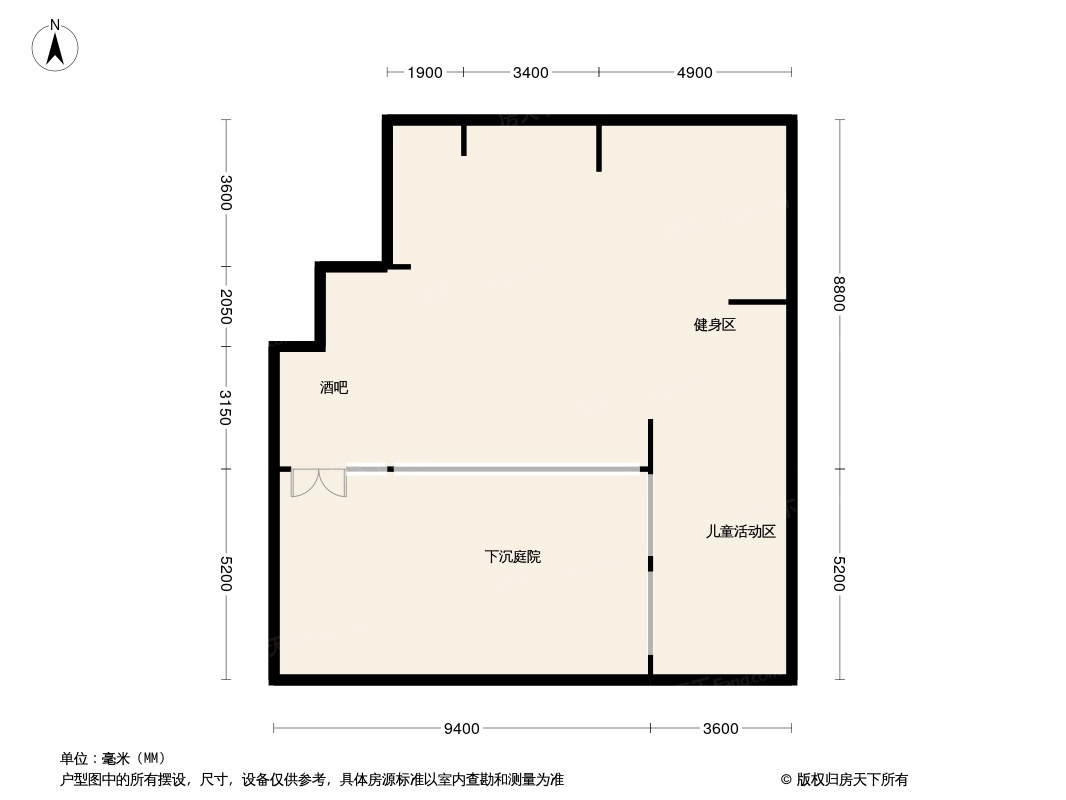 户型图:Y2--108平一层-2