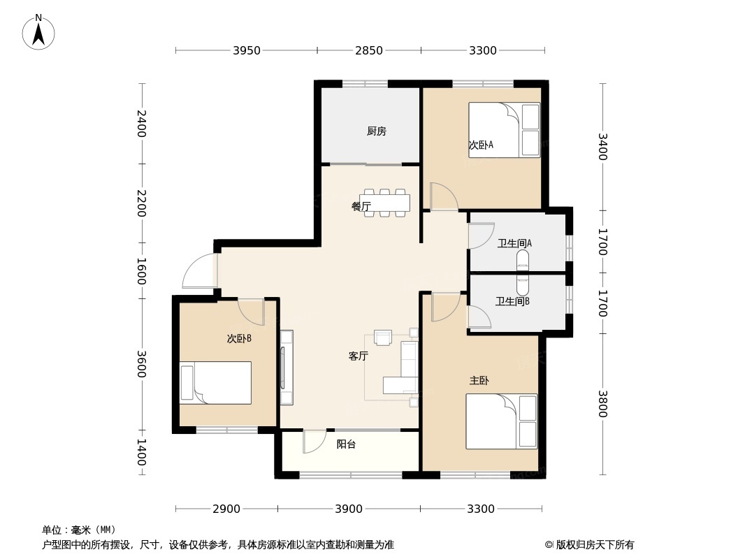 天洲十里长安户型图