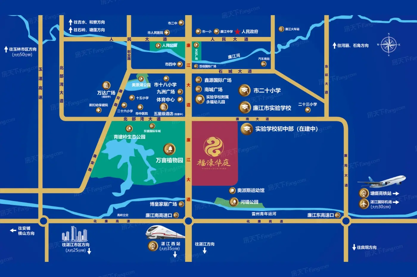 交通图:区位图