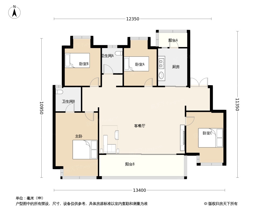 金地·云溪九境户型图