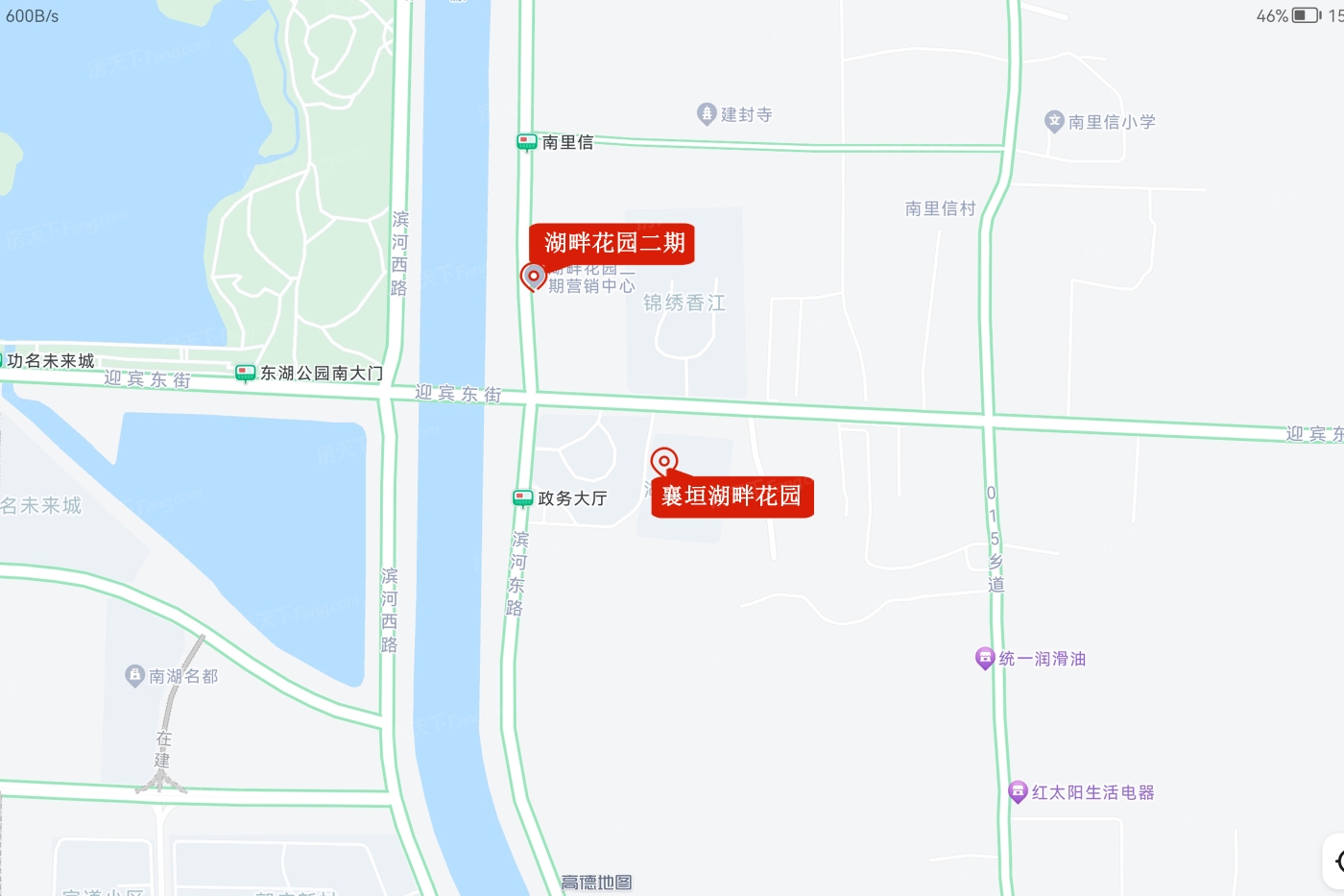交通图:襄垣湖畔花园 电子地图
