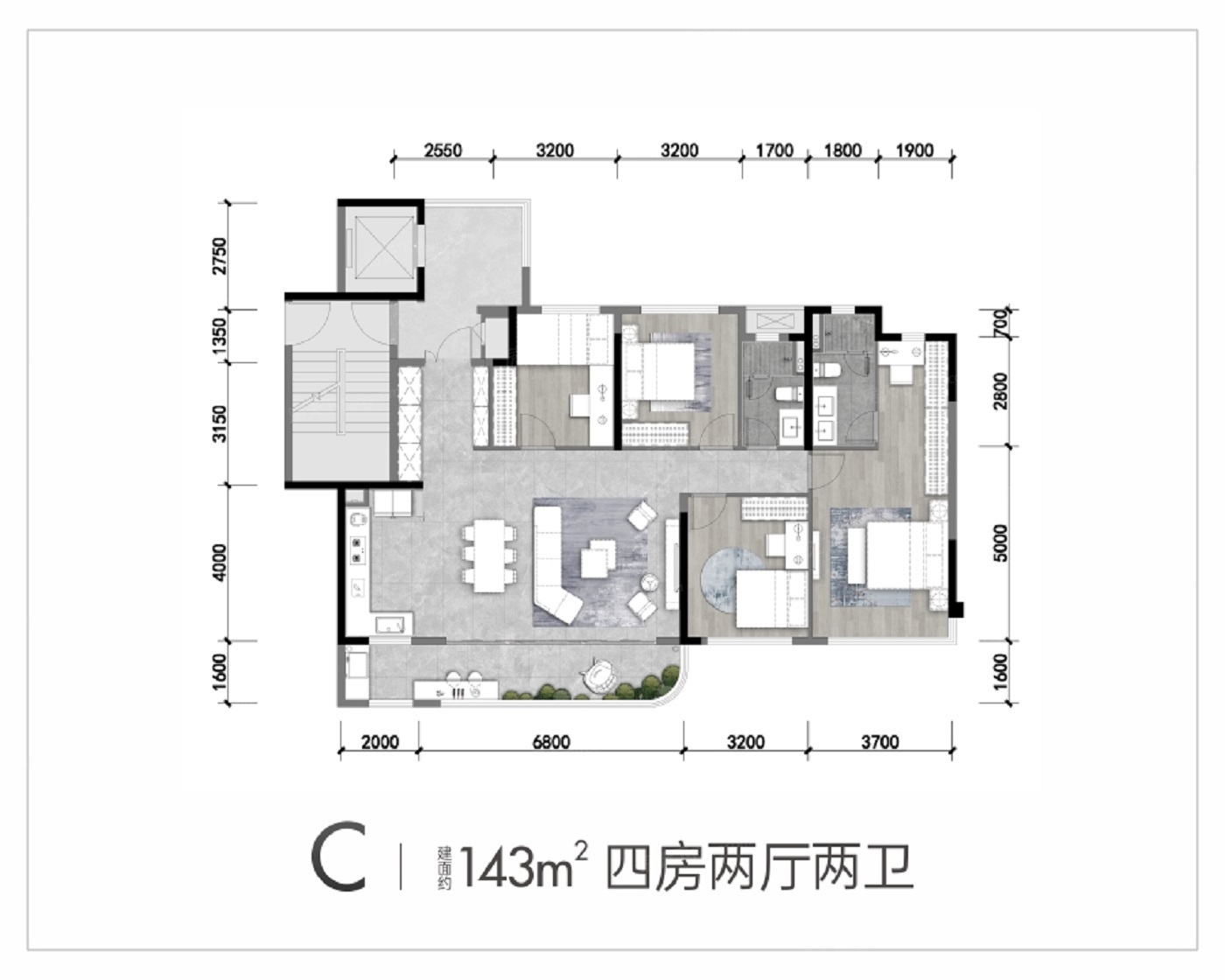 户型图:C户型