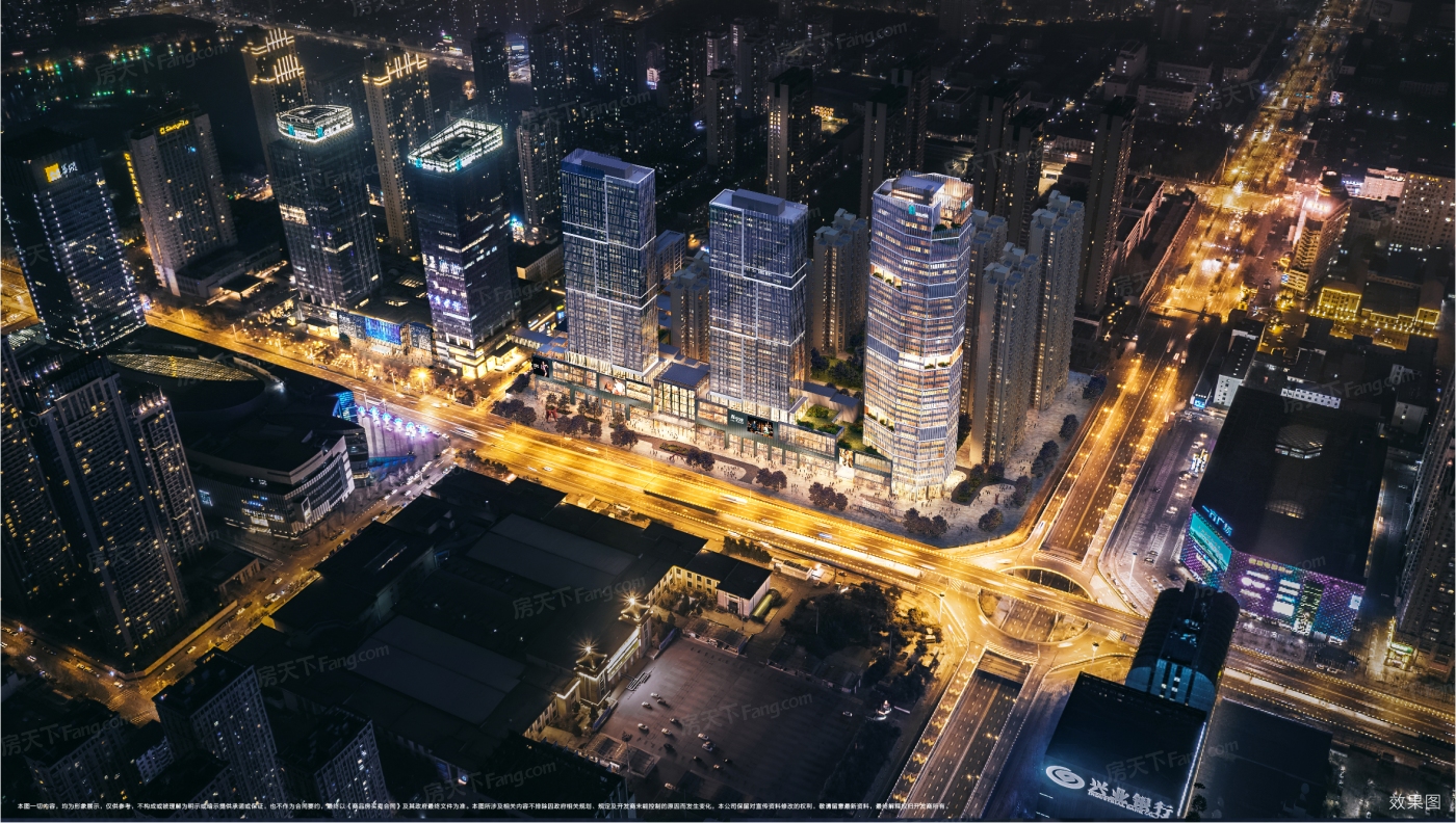 效果图:沈阳嘉里中心三期夜景效果图