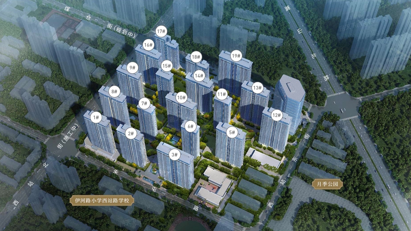 改善住房？为你搜罗2023年12月郑州中原的热门四居室楼盘！