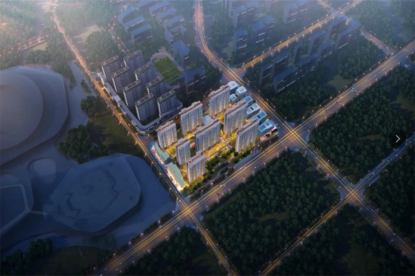 效果图:项目鸟瞰（效果图）