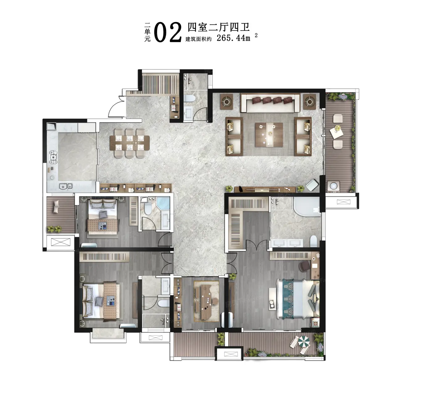 户型图:265㎡户型