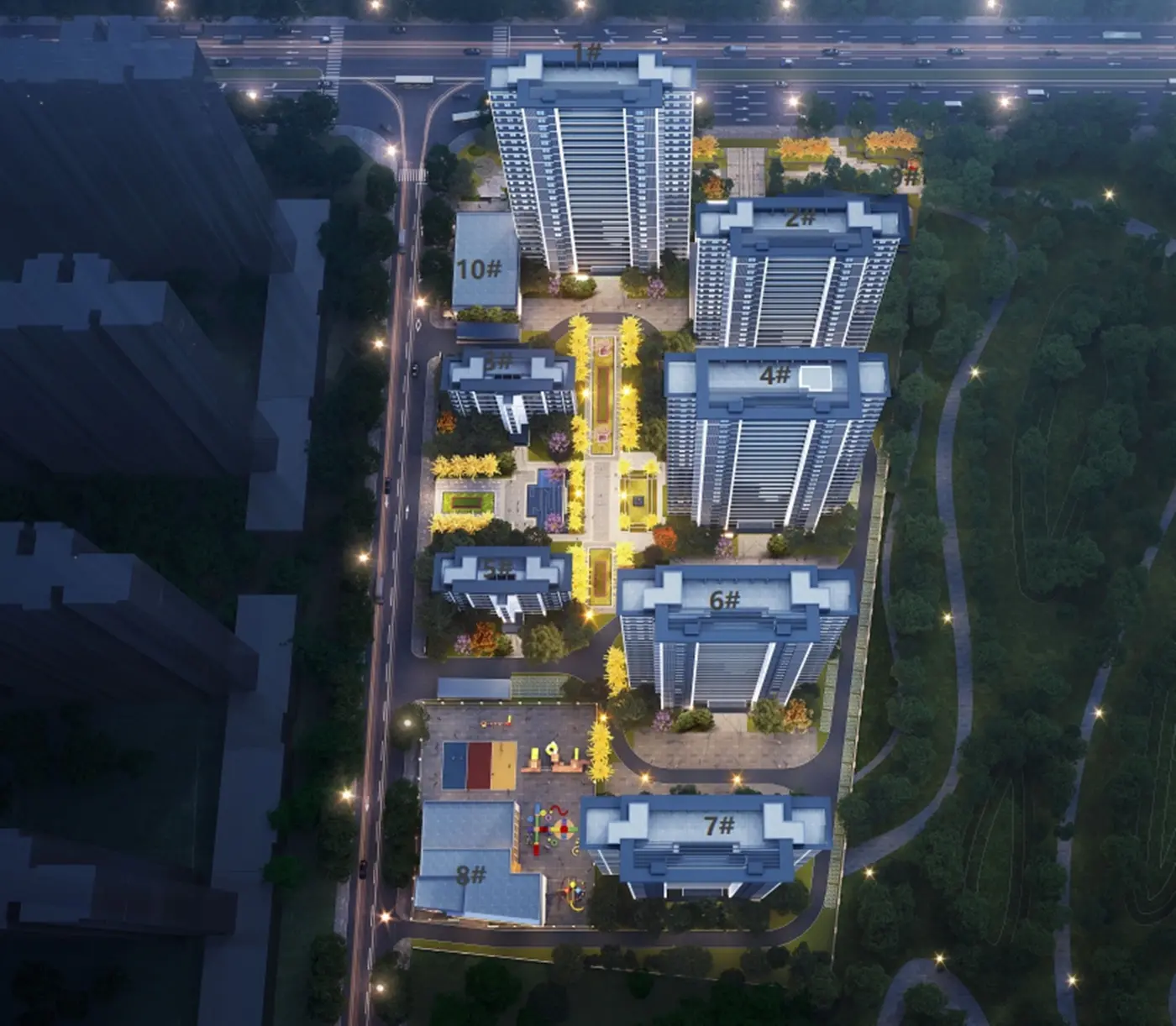 效果图:鸟瞰图