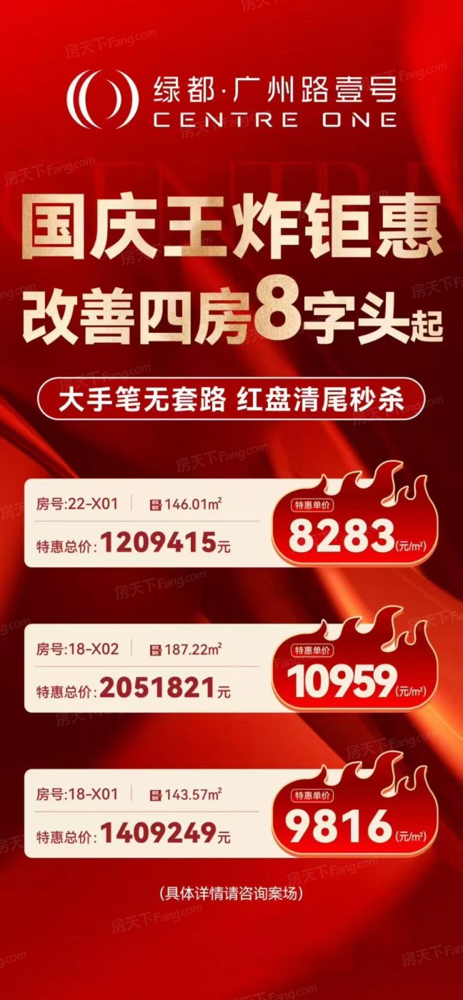 绿都广州路壹号|改善四房8字头起 现房在售_绿都广州路壹号-南昌房天下
