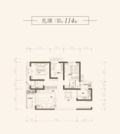 碧桂园 · 天樾3室2厅1厨2卫建面114.00㎡