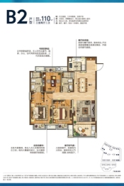 新力帝泊湾3室2厅1厨2卫建面110.00㎡