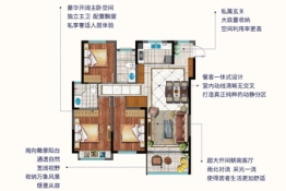 新里城3室2厅1厨2卫建面113.00㎡