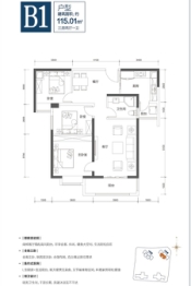 新华尚水湾3室2厅1厨1卫建面115.01㎡