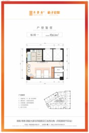 登泰·丹霞苑（桔子公馆）1室1厅1卫建面63.00㎡