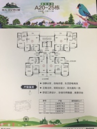 恒大世纪梦幻城3室2厅1厨2卫建面110.00㎡