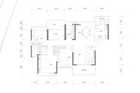 五六期N4b建面139㎡户型