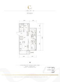 北科建翡翠华庭3室2厅1厨1卫建面89.00㎡