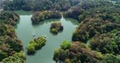 石象湖水面实景图