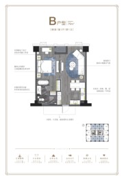 Central King上寓1室1厅1厨1卫建面79.00㎡