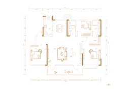 康大·开元府3室2厅1厨2卫建面135.00㎡