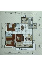 科城山庄·峻森园3室2厅1厨2卫建面134.00㎡