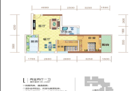 85.22㎡ 两室两厅一卫