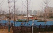 项目对面三江口公园健身区