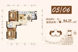 佳源吾乡2室2厅1厨1卫建面84.25㎡