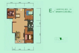 迎宾花园3室2厅1厨2卫建面130.06㎡