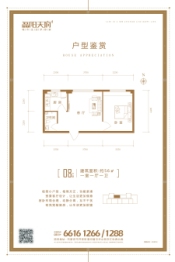 磊阳天府1室1厅1厨1卫建面56.00㎡