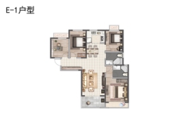 裕华会园4室2厅1厨2卫建面130.00㎡