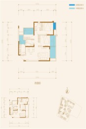 百悦国际社区相寓3室2厅1厨2卫建面99.89㎡