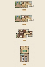 绿洲逸园·壹佰墅4室3厅1厨4卫建面190.00㎡