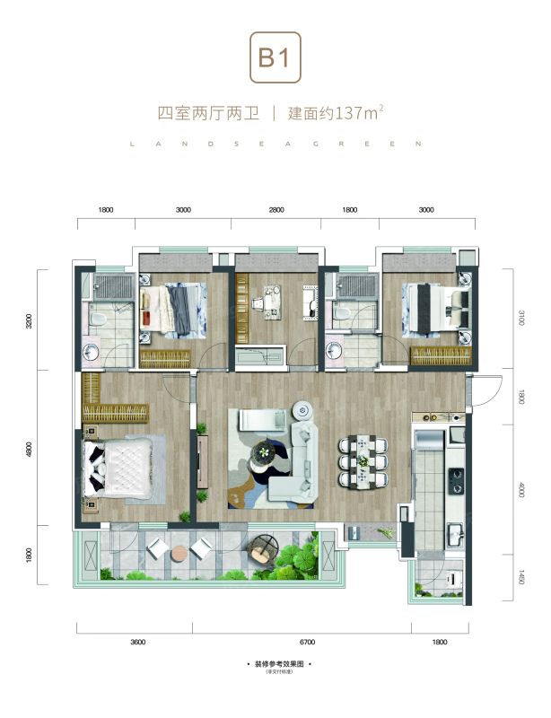 朗诗上林熙华府户型图