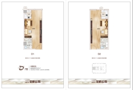 中铁金桥公馆1室1厅1厨1卫建面49.00㎡