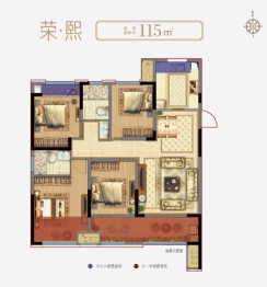 弘阳上熙名苑4室2厅1厨2卫建面115.00㎡