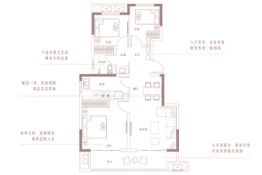 正弘·悦府3室2厅1厨2卫建面97.00㎡