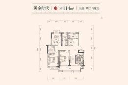 盛业·和园3室2厅1厨2卫建面114.00㎡