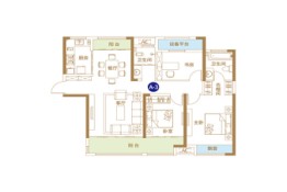 中建·公园府3室2厅1厨2卫建面127.65㎡